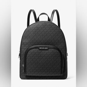 Michael Kors Large Logo Black Backpack